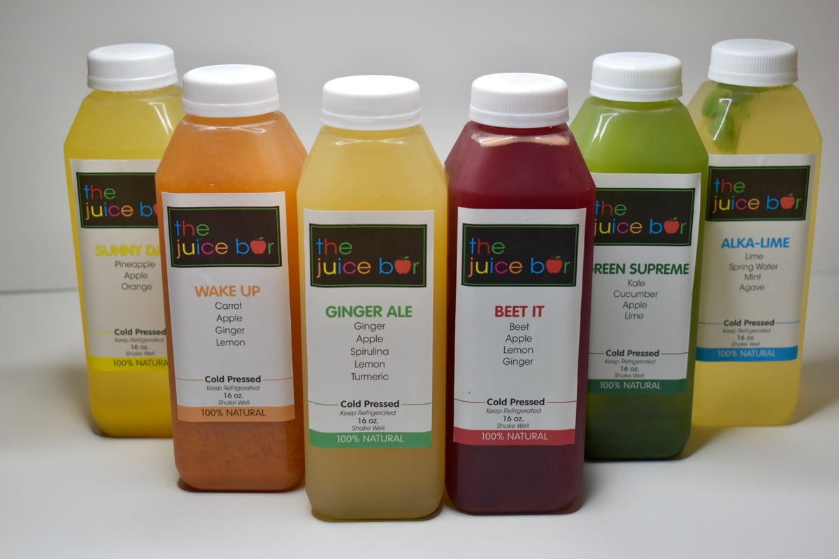 3 Day Juice Cleanse, Cold Pressed Juices